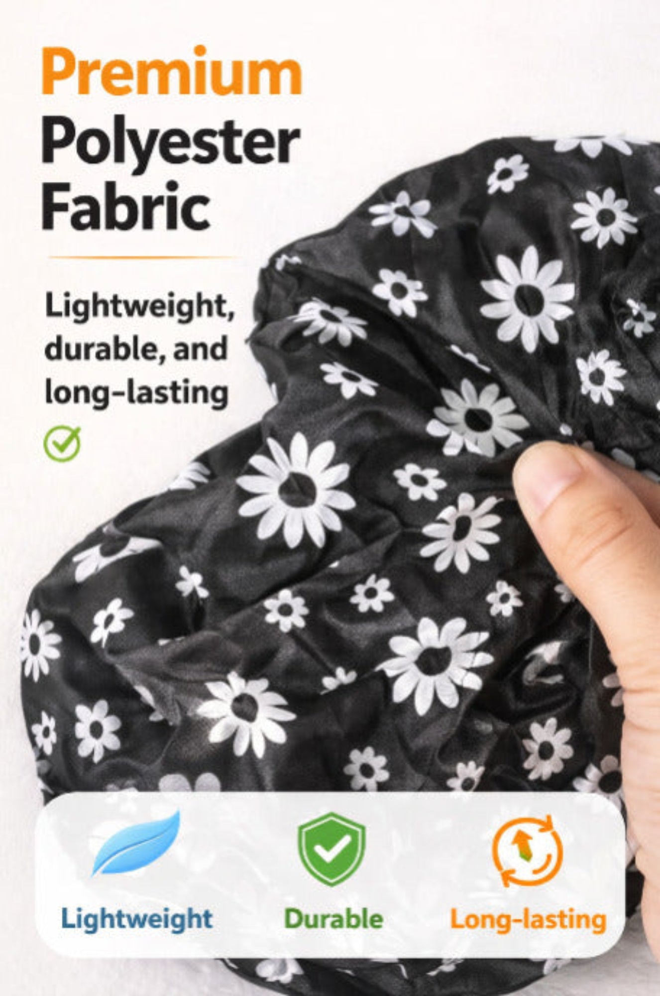 Premium polyester fabric of 4 in 1 Ceiling Fan Dust Proof Cover Set