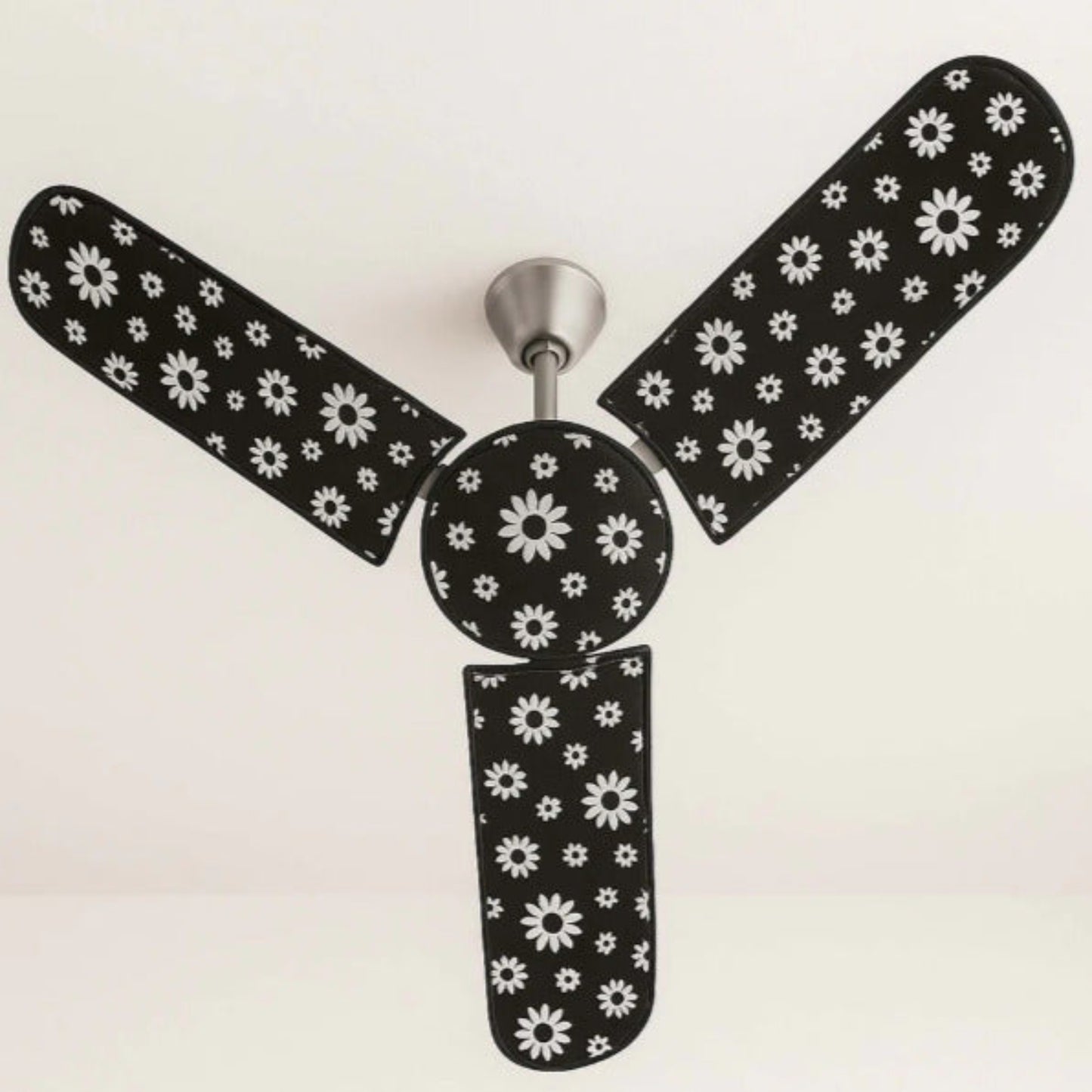 4 in 1 Ceiling Fan Dust Proof Cover Set installed on ceiling fan