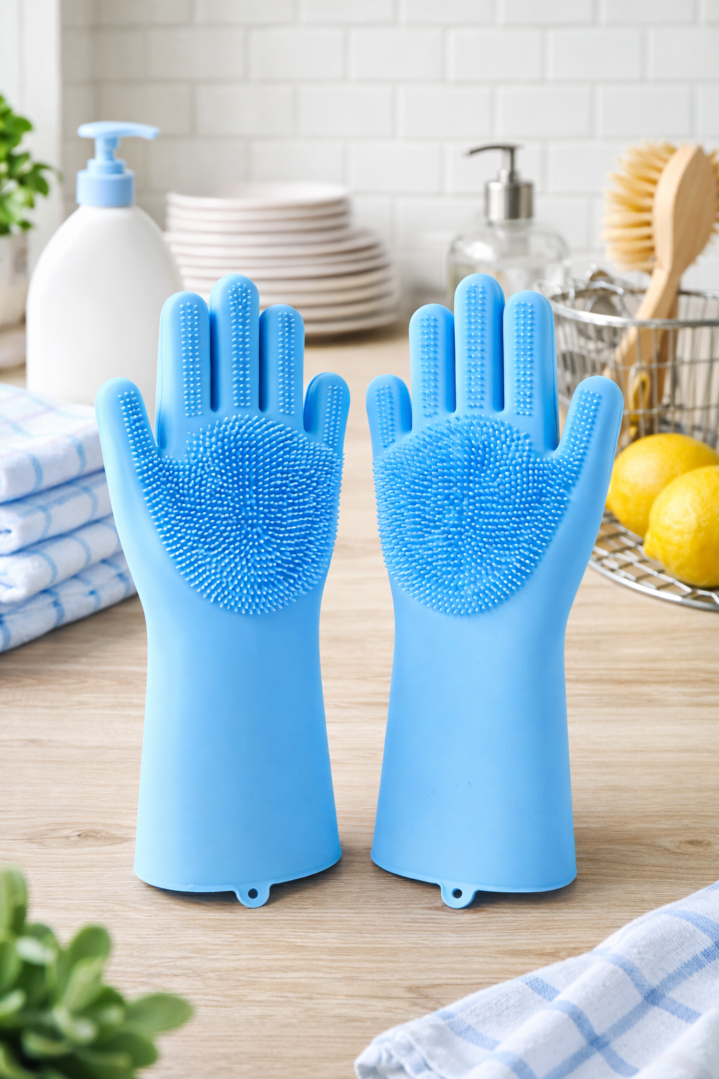 Reusable Silicone Cleaning Gloves – Multi-Purposes