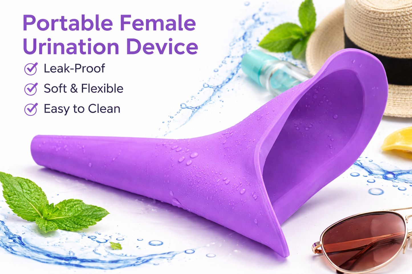 Stand And Pee Reusable Portable Urinal Funnel For Women