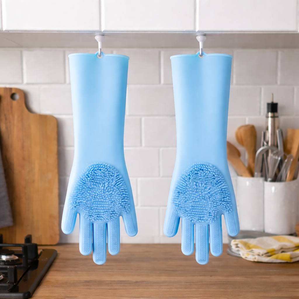 Reusable Silicone Cleaning Gloves – Multi-Purposes