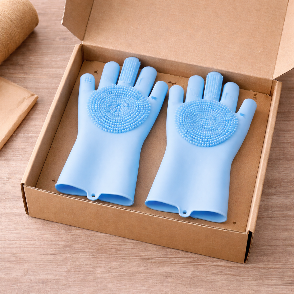 Reusable Silicone Cleaning Gloves – Multi-Purposes