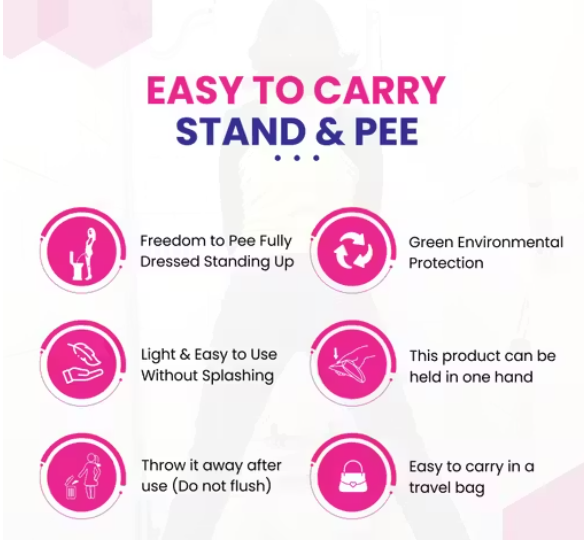 Stand And Pee Reusable Portable Urinal Funnel For Women