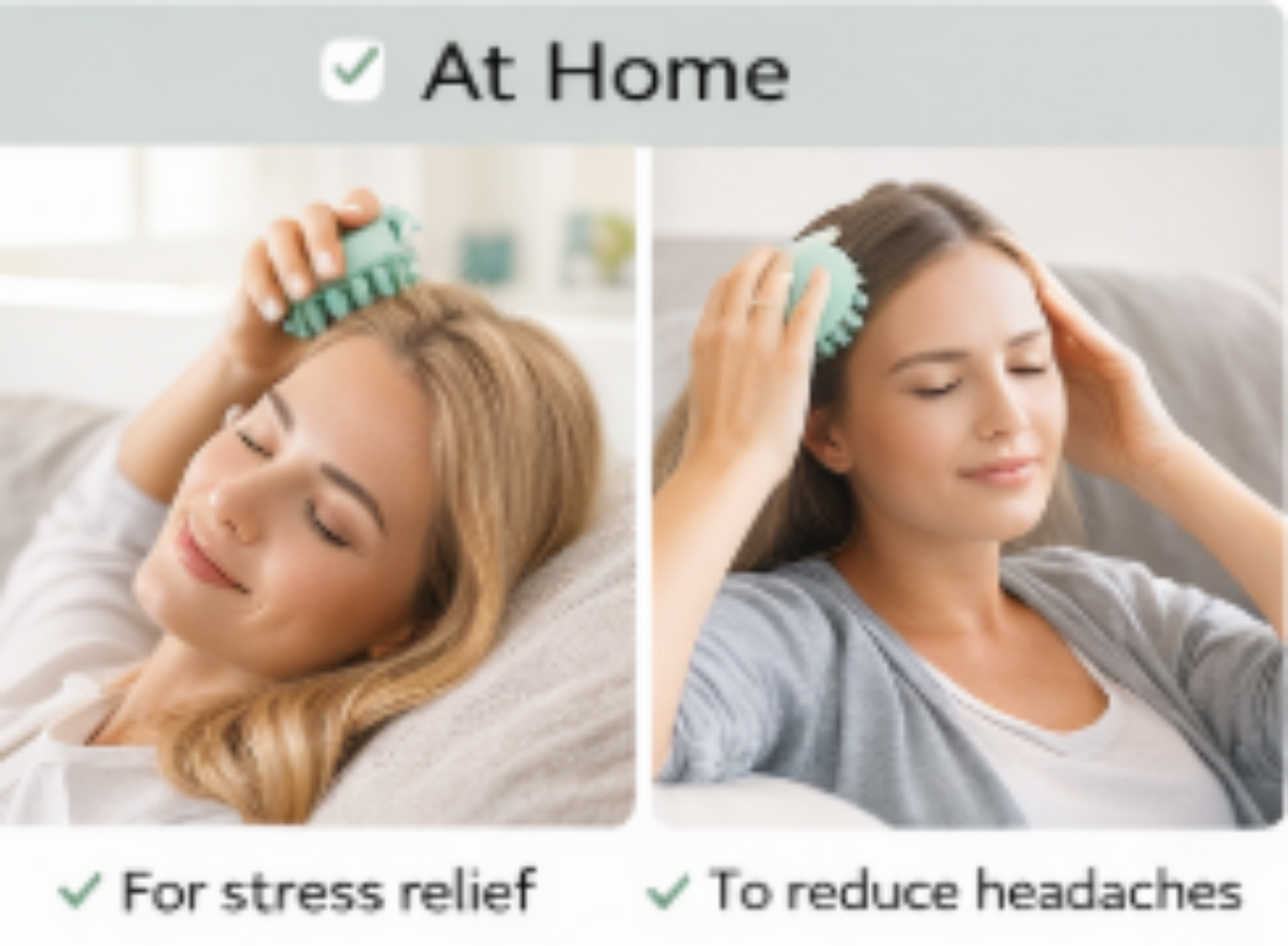 Silicone Head Massager – Unisex Head Massage Tool for Home or Office Use