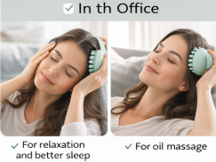 Silicone Head Massager – Unisex Head Massage Tool for Home or Office Use