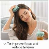 Silicone Head Massager – Unisex Head Massage Tool for Home or Office Use