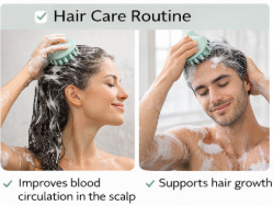 Silicone Head Massager – Unisex Head Massage Tool for Home or Office Use