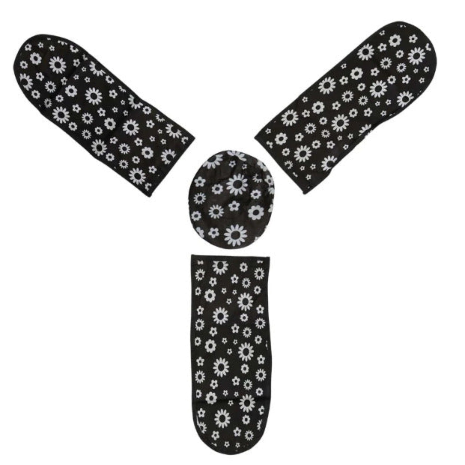 4 in 1 Ceiling Fan Dust Proof Cover Set protecting fan blades