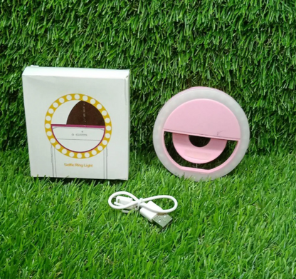 Phone selfie ring light with USB cable and packaging box included