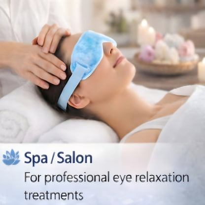 Reusable cooling eye mask for spa relaxation and soothing tired eyes
